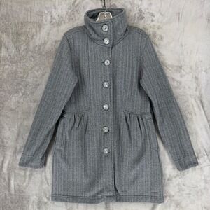 Patagonia Better Sweater Coat Womens XL Gray Fleece Button Up Jacket 25657 FA15